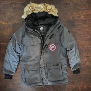 Canada Goose Men Vintage Parka Expedition Real Fur Hood, AS IS - Graphite Size M